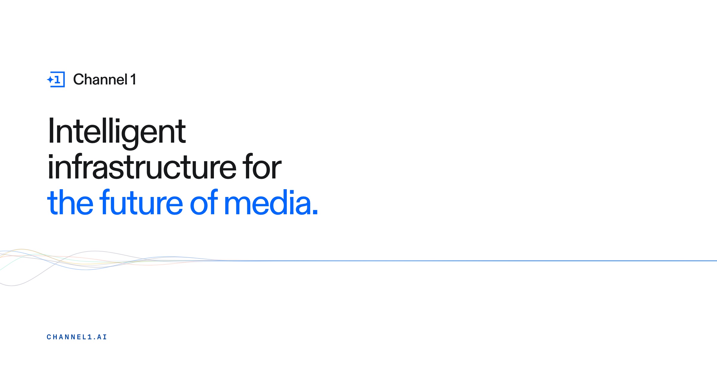 Screenshot of Channel1 AI, Media infrastructure that resolves facts and turns approved sources into editable video
